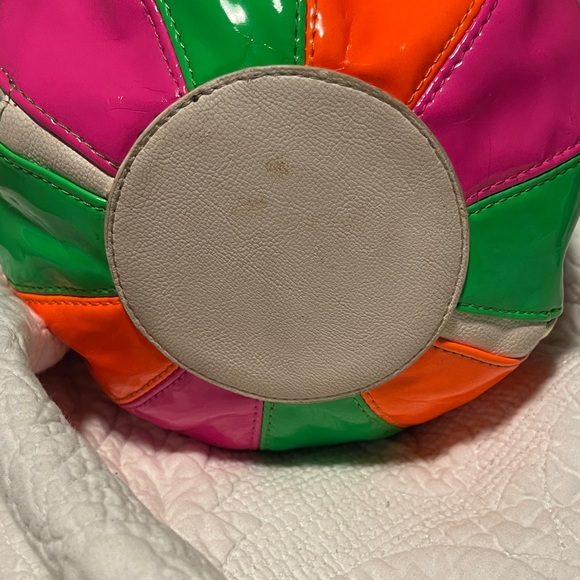 Betsey Johnson Pink, Green, and Orange Crossbody Bag - Picture 6 of 9